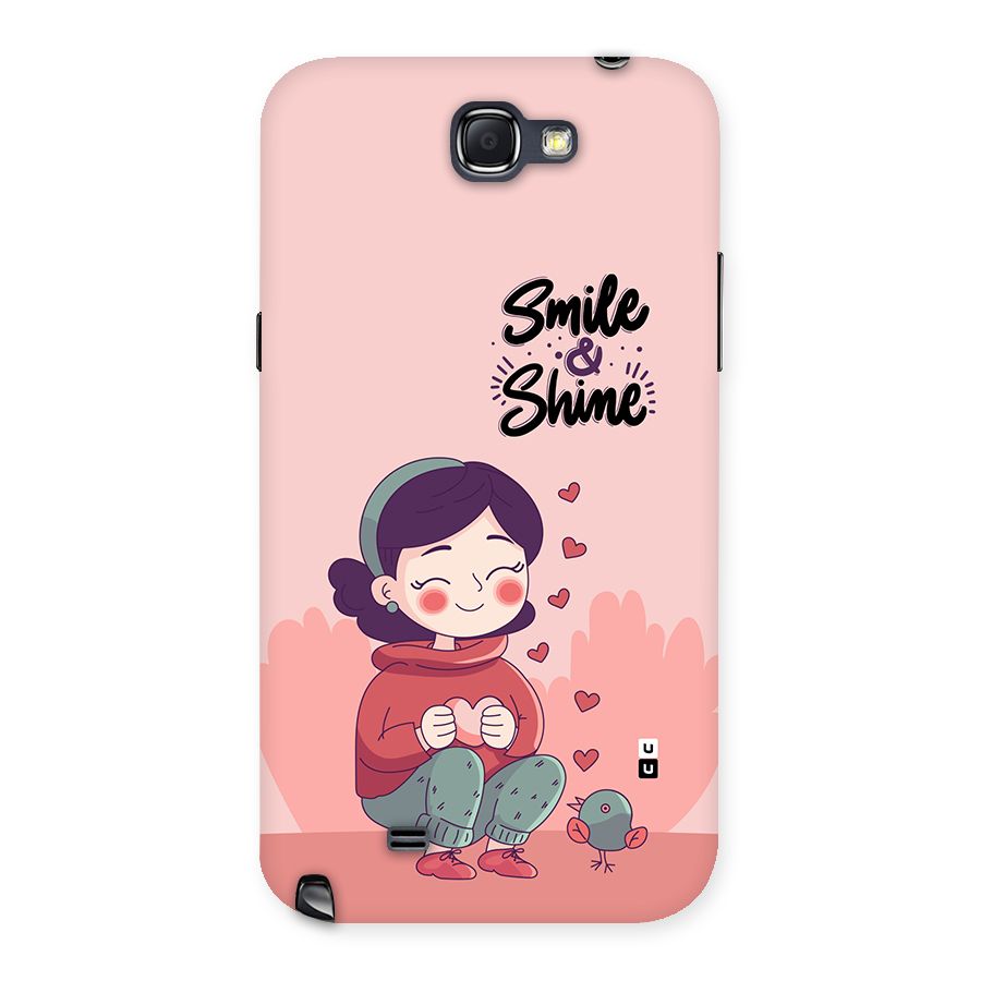 Smile And Shine Back Case for Galaxy Note 2