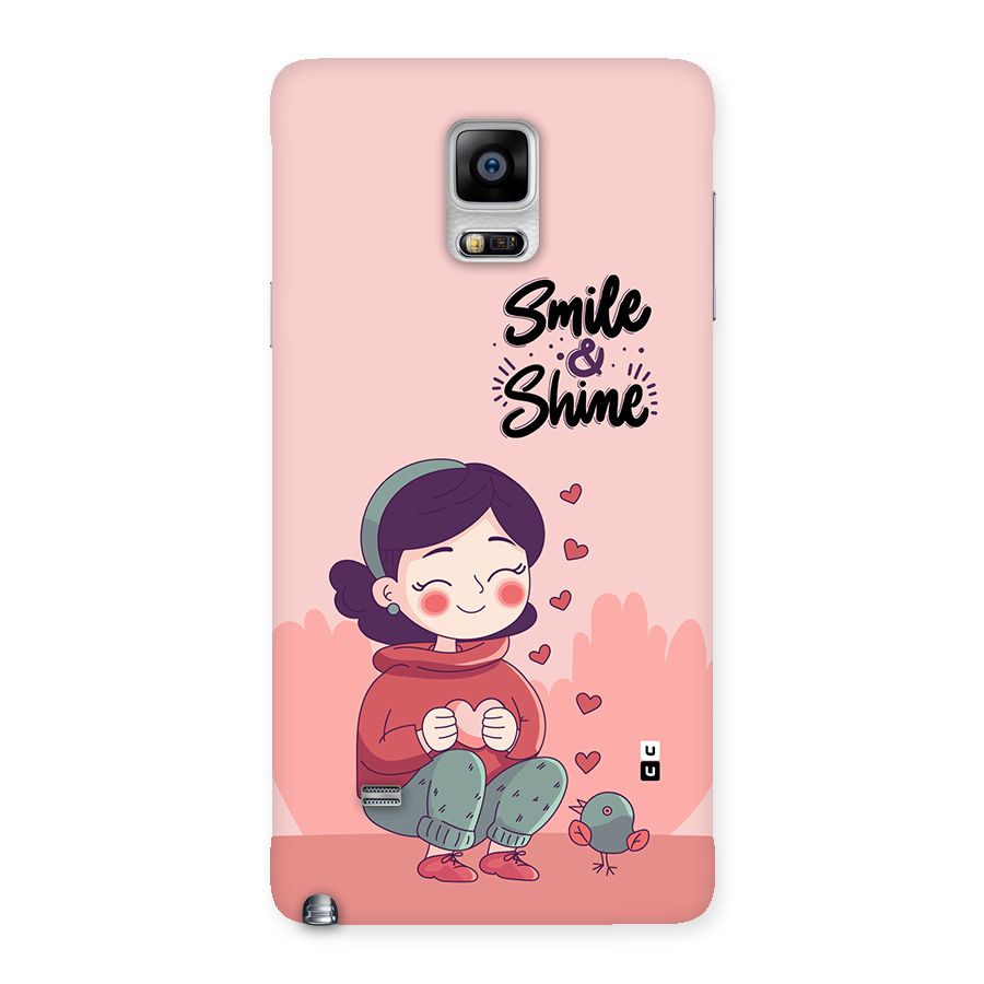 Smile And Shine Back Case for Galaxy Note 4