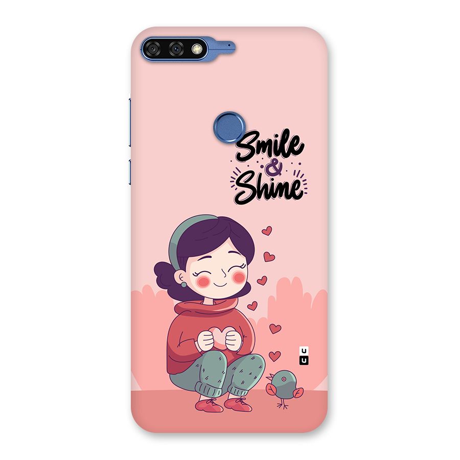 Smile And Shine Back Case for Honor 7C