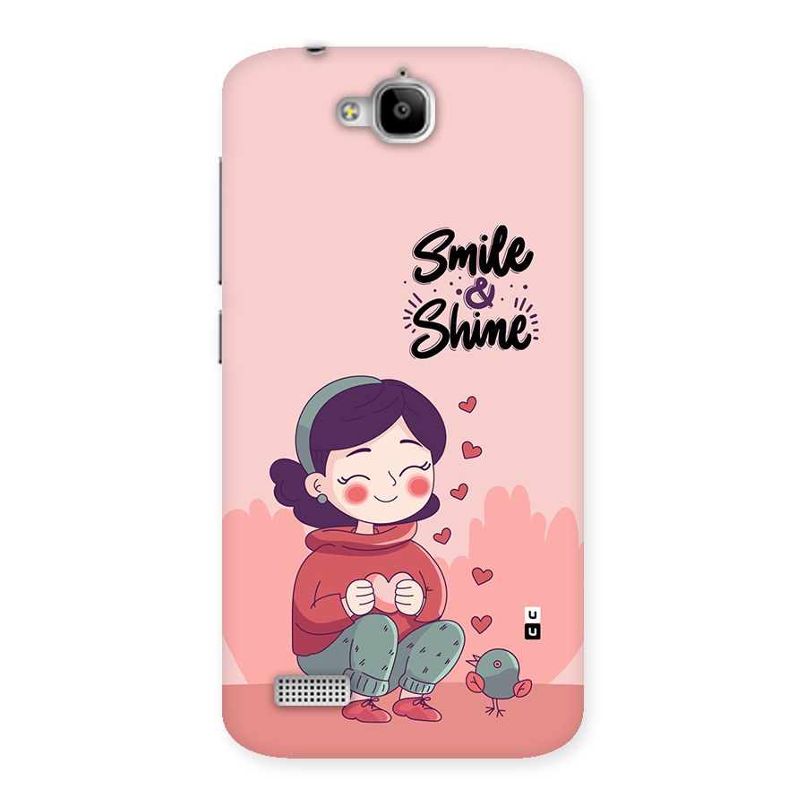 Smile And Shine Back Case for Honor Holly