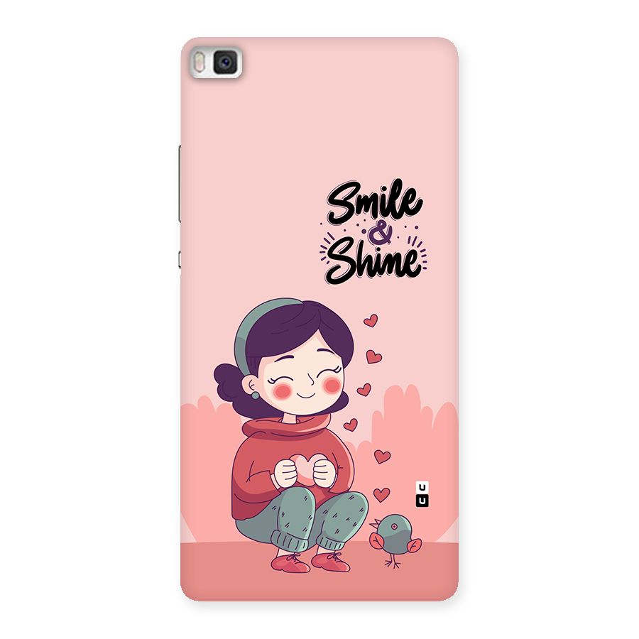 Smile And Shine Back Case for Huawei P8