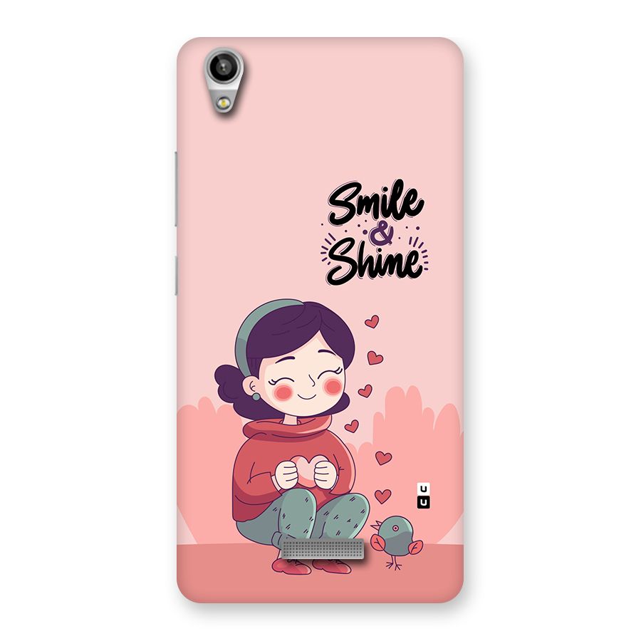 Smile And Shine Back Case for Lava Pixel V1
