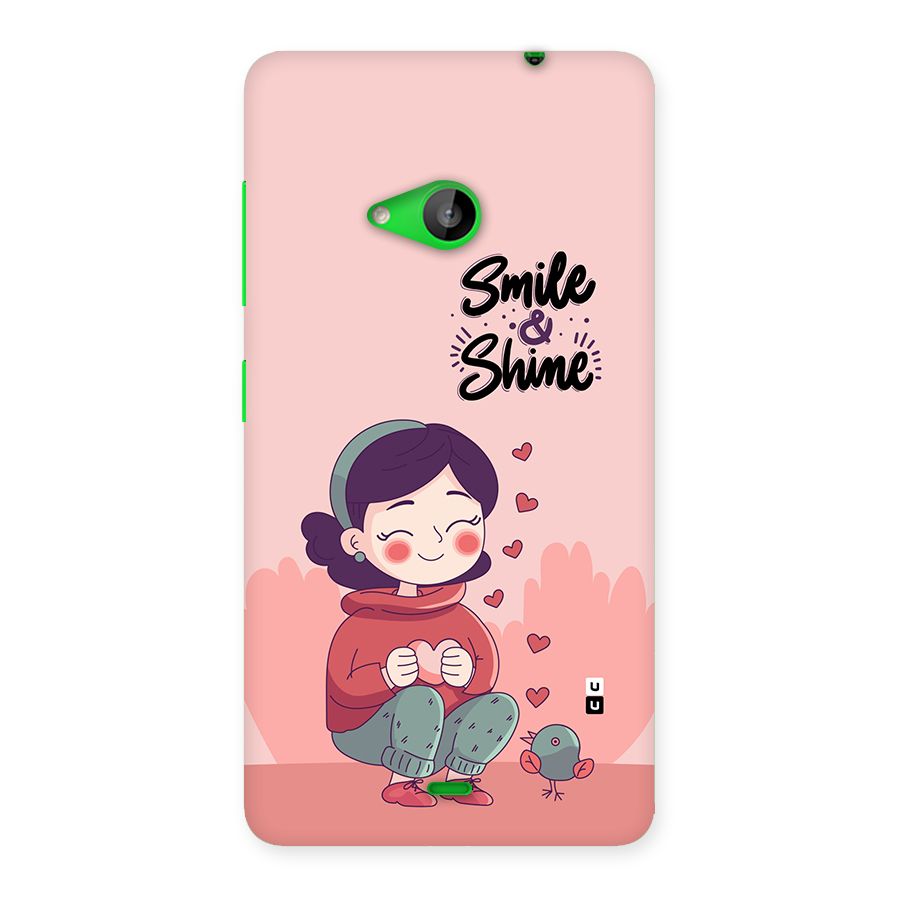 Smile And Shine Back Case for Lumia 535