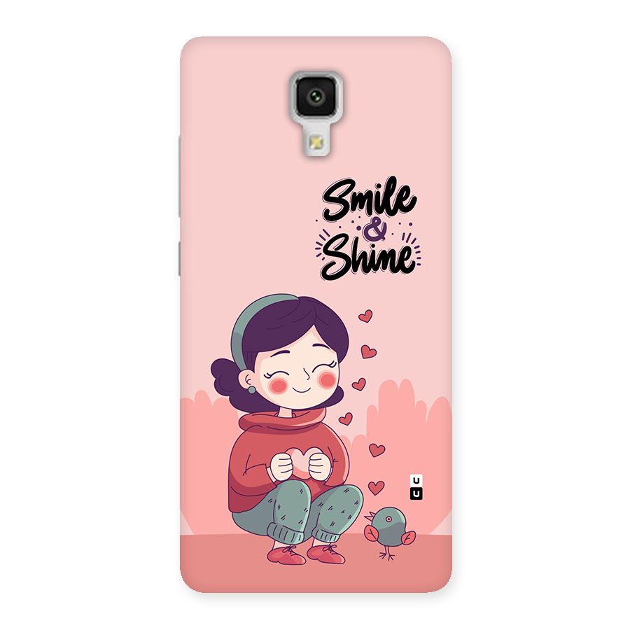 Smile And Shine Back Case for Mi4