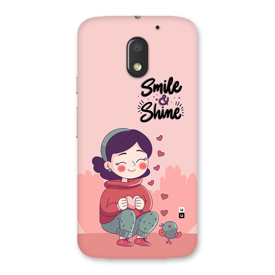 Smile And Shine Back Case for Moto E3 Power