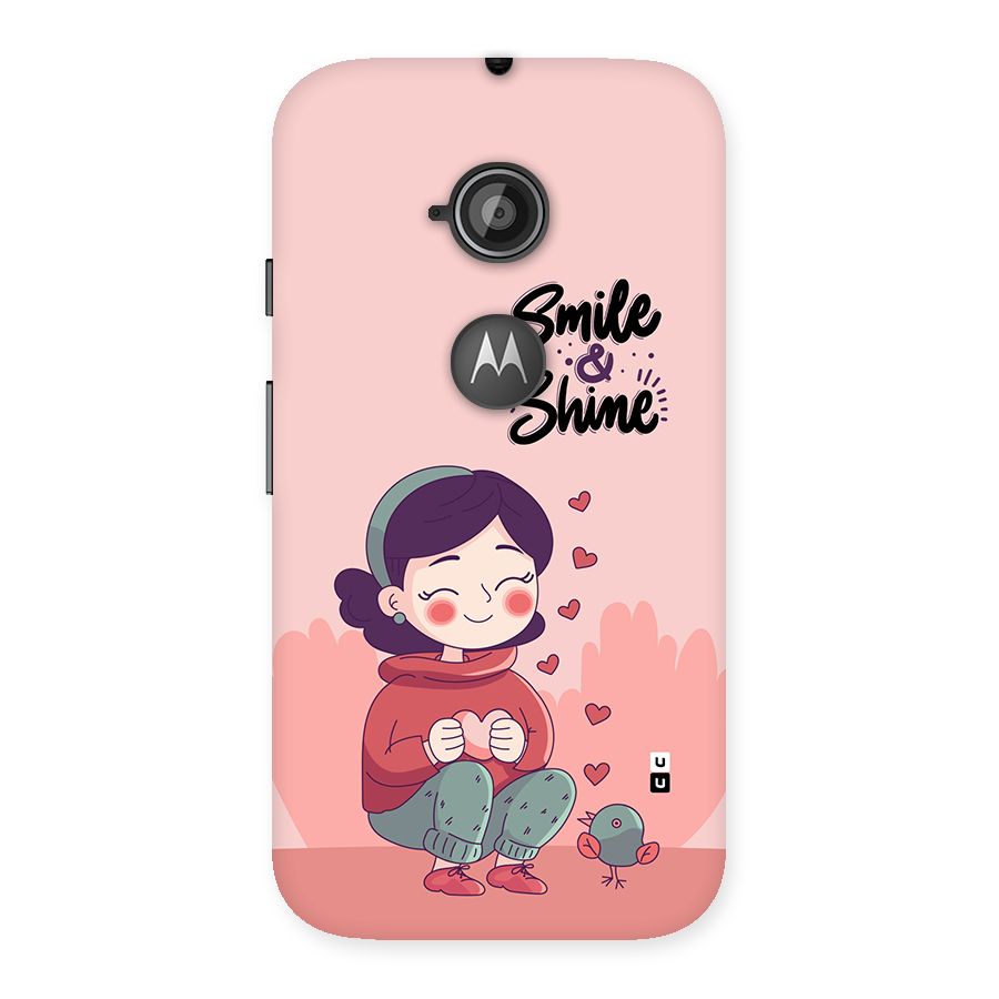 Smile And Shine Back Case for Moto E 2nd Gen
