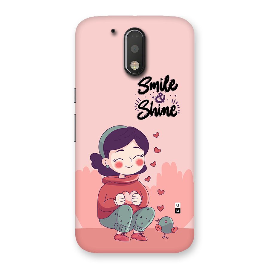 Smile And Shine Back Case for Moto G4