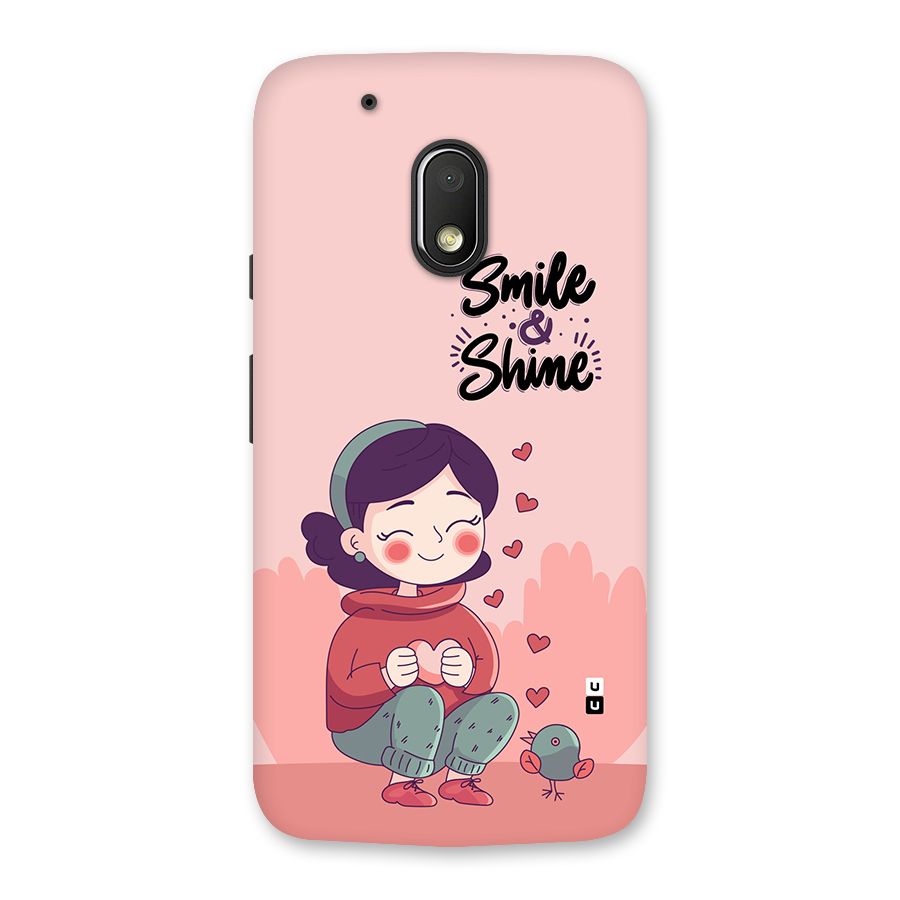Smile And Shine Back Case for Moto G4 Play