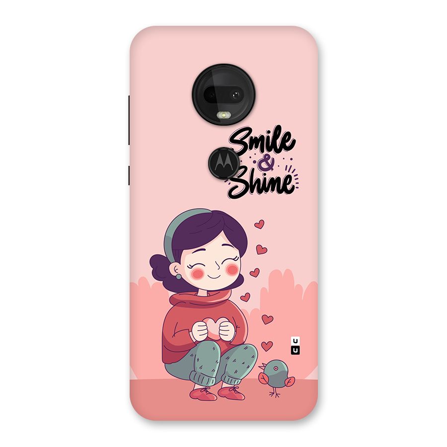 Smile And Shine Back Case for Moto G7