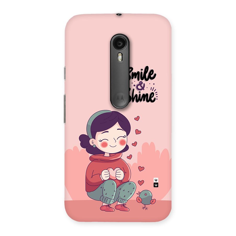 Smile And Shine Back Case for Moto G Turbo