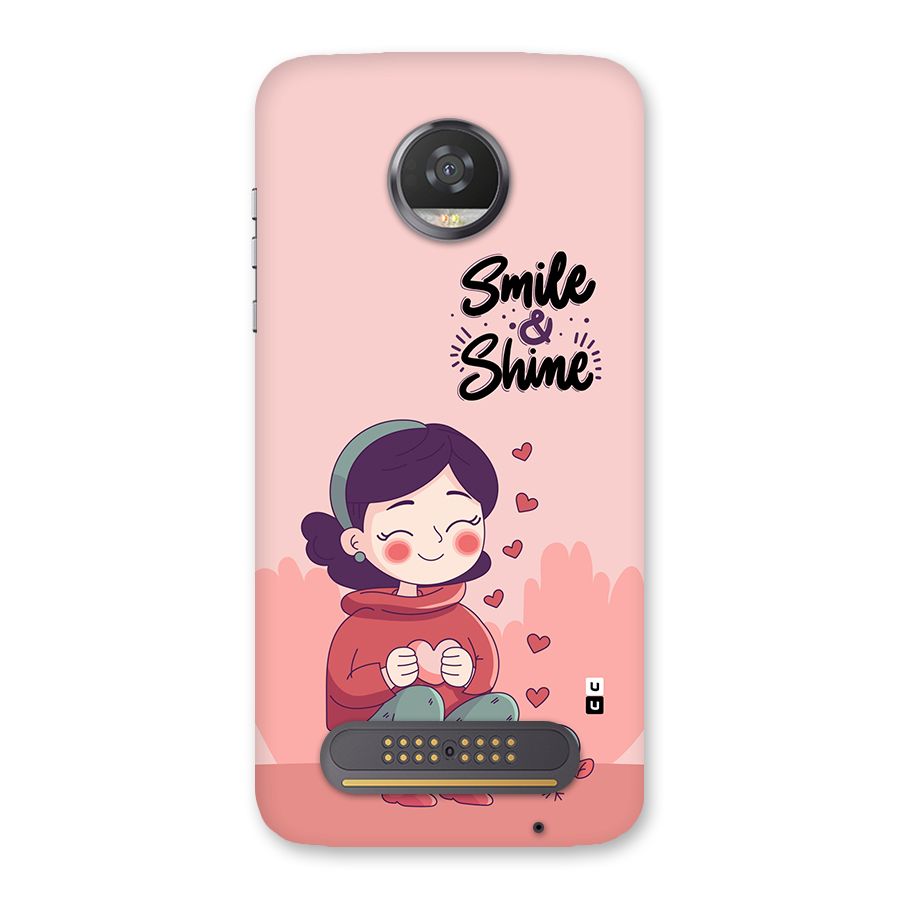 Smile And Shine Back Case for Moto Z2 Play
