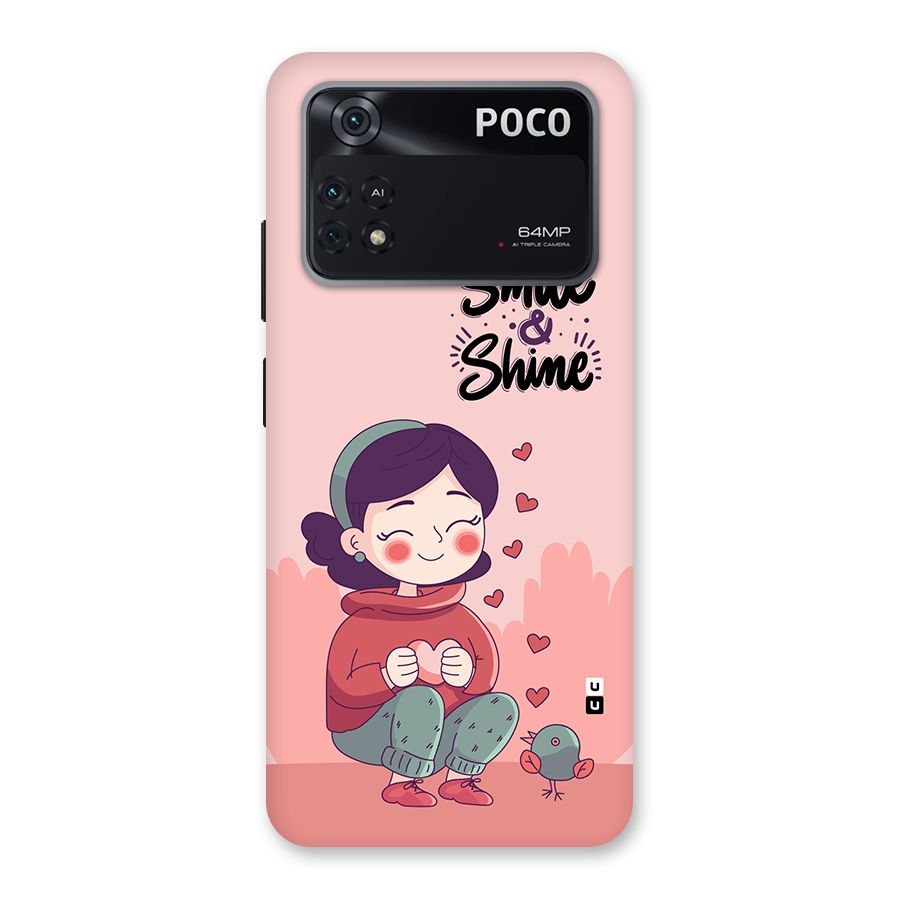 Smile And Shine Back Case for Poco M4 Pro 4G
