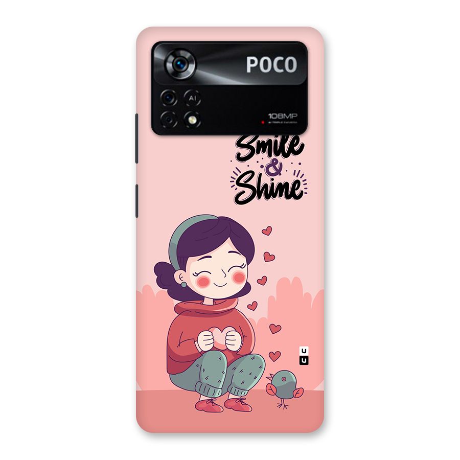 Smile And Shine Back Case for Poco X4 Pro 5G