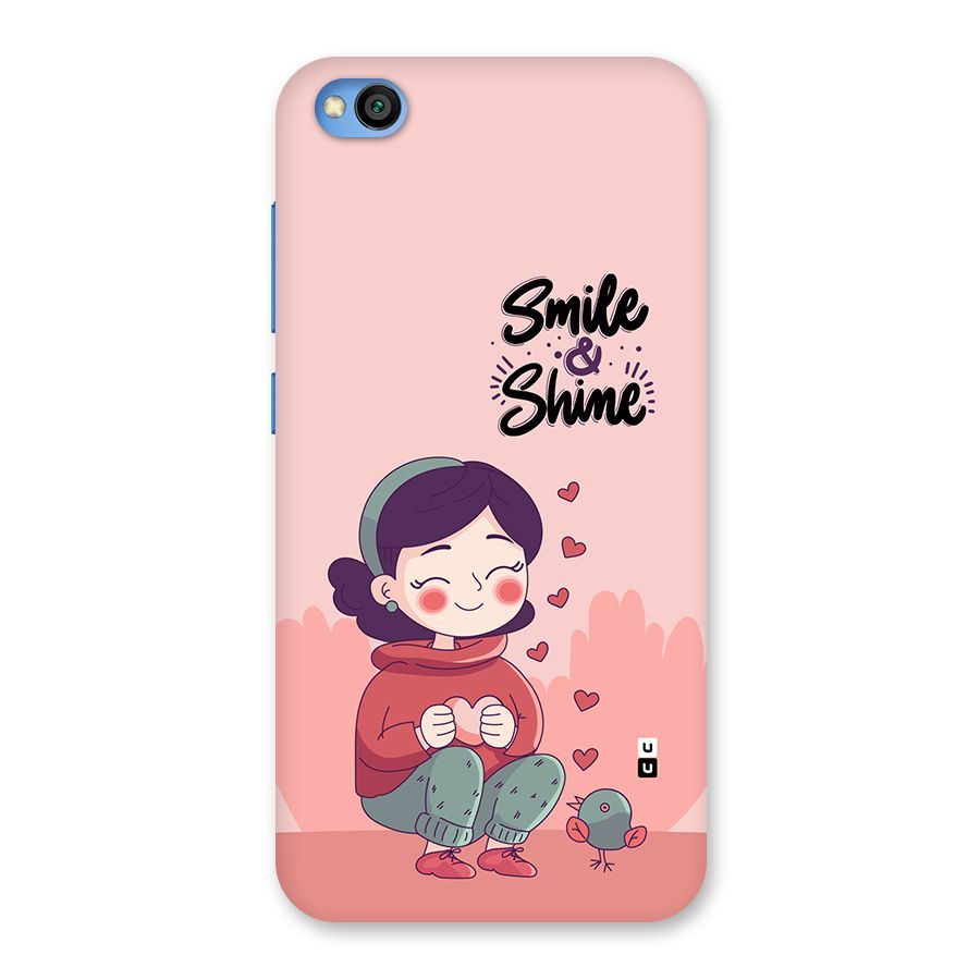 Smile And Shine Back Case for Redmi Go