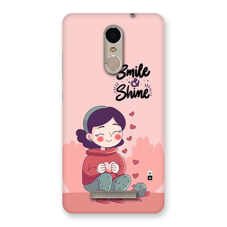 Smile And Shine Back Case for Redmi Note 3