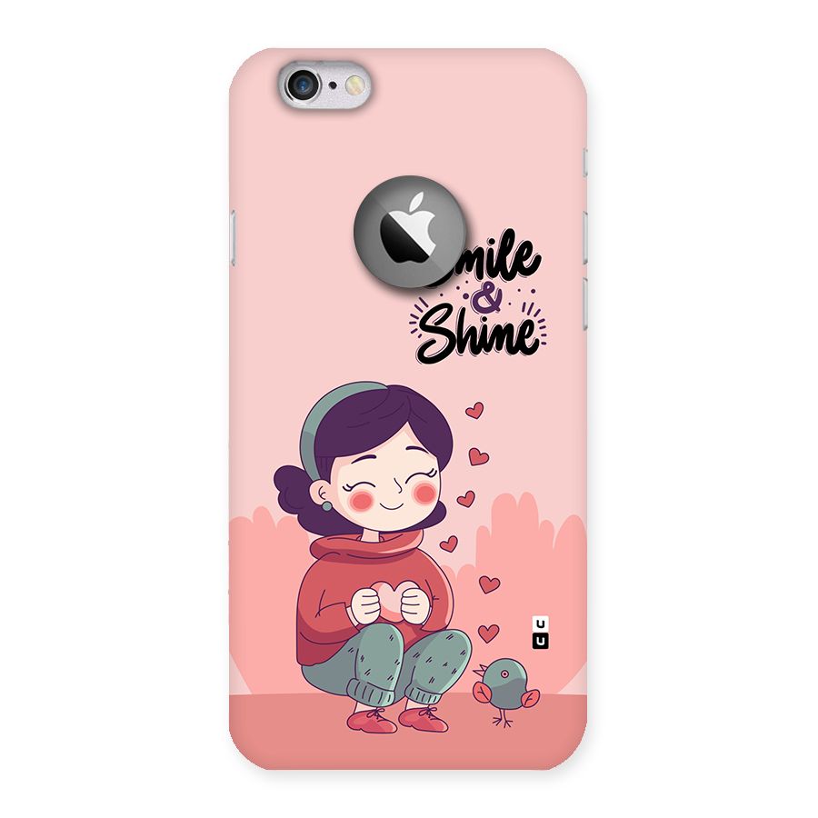 Smile And Shine Back Case for iPhone 6 Logo Cut