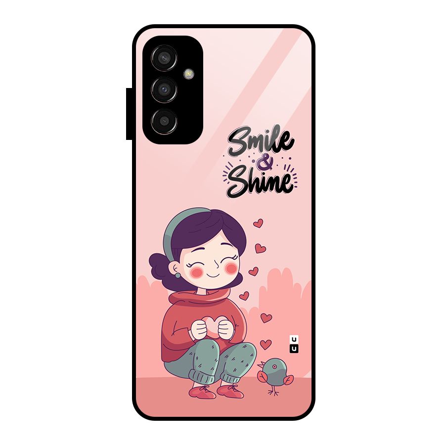 Smile And Shine Glass Back Case for Galaxy F13
