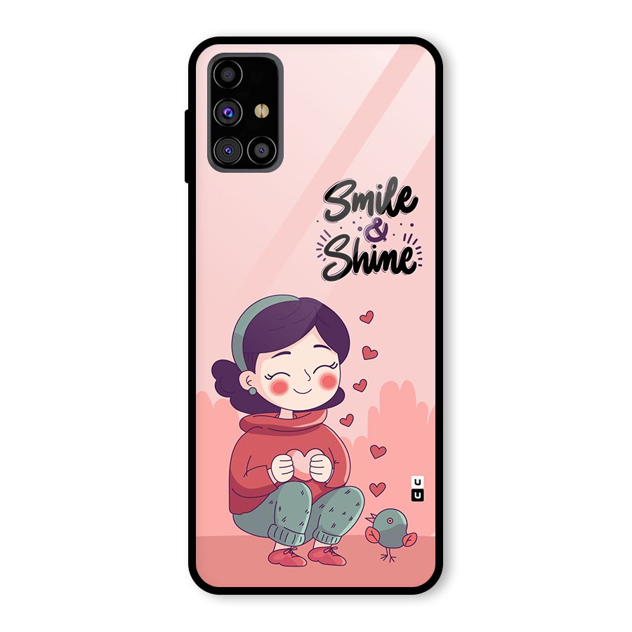 Smile And Shine Glass Back Case for Galaxy M31s