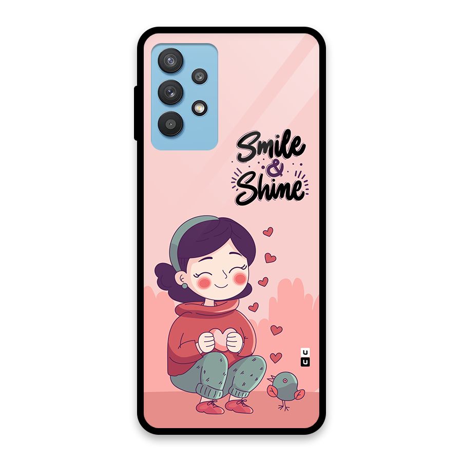 Smile And Shine Glass Back Case for Galaxy M32 5G
