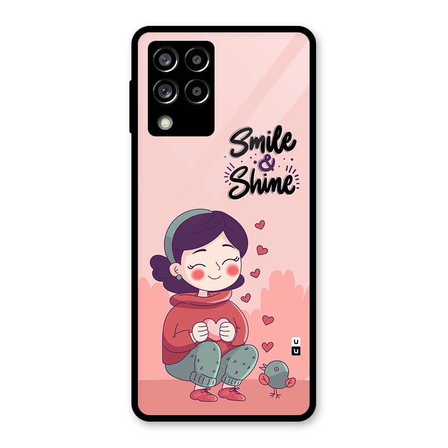 Smile And Shine Glass Back Case for Galaxy M53 5G