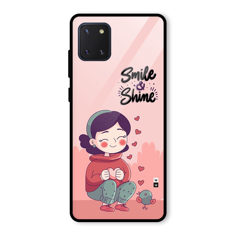 Smile And Shine Glass Back Case for Galaxy Note 10 Lite