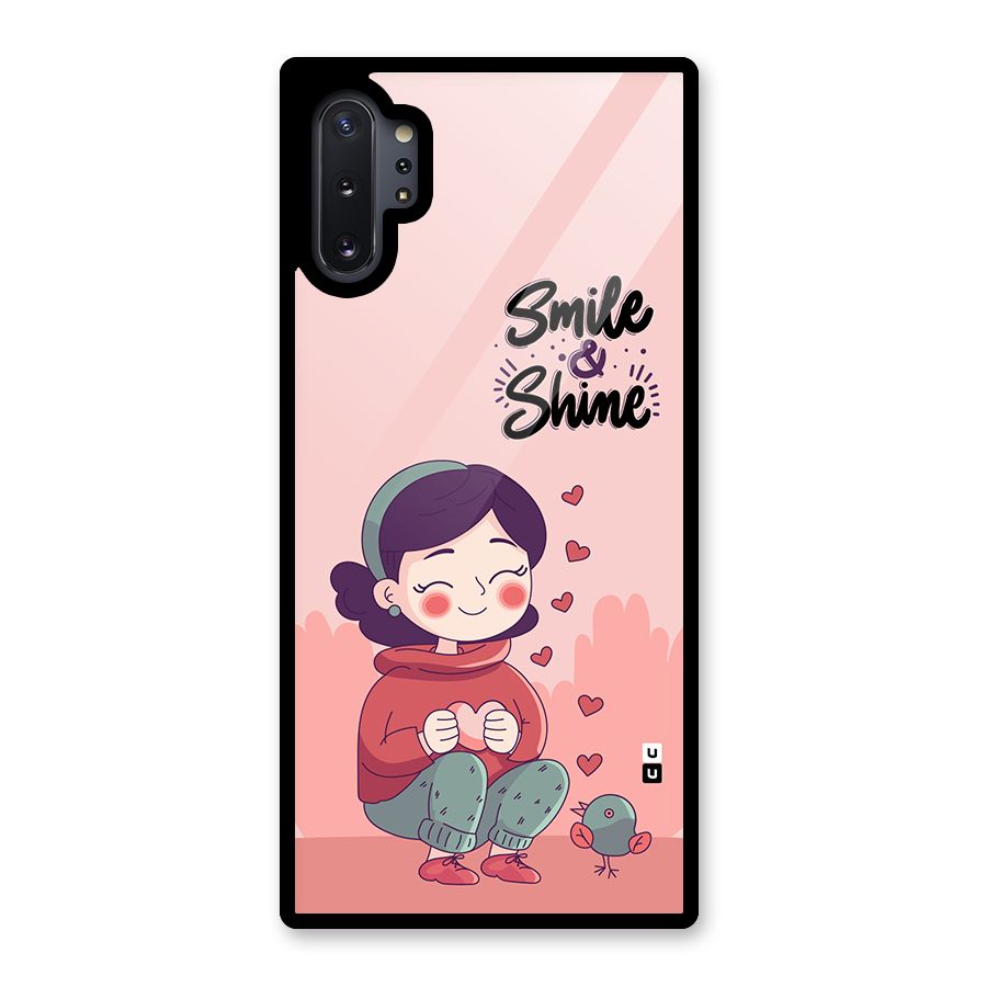 Smile And Shine Glass Back Case for Galaxy Note 10 Plus
