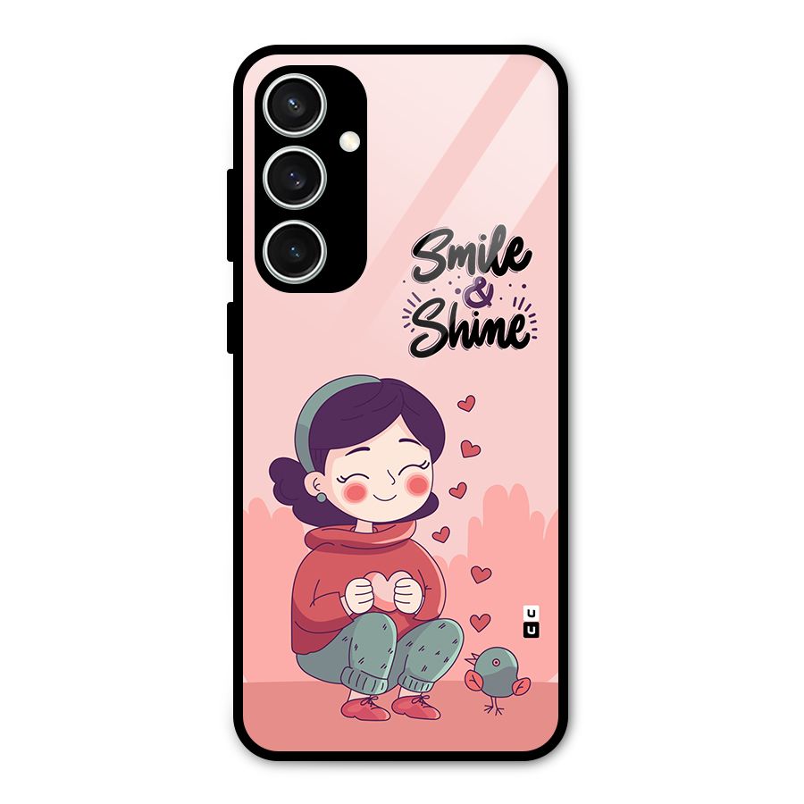 Smile And Shine Glass Back Case for Galaxy S23 FE
