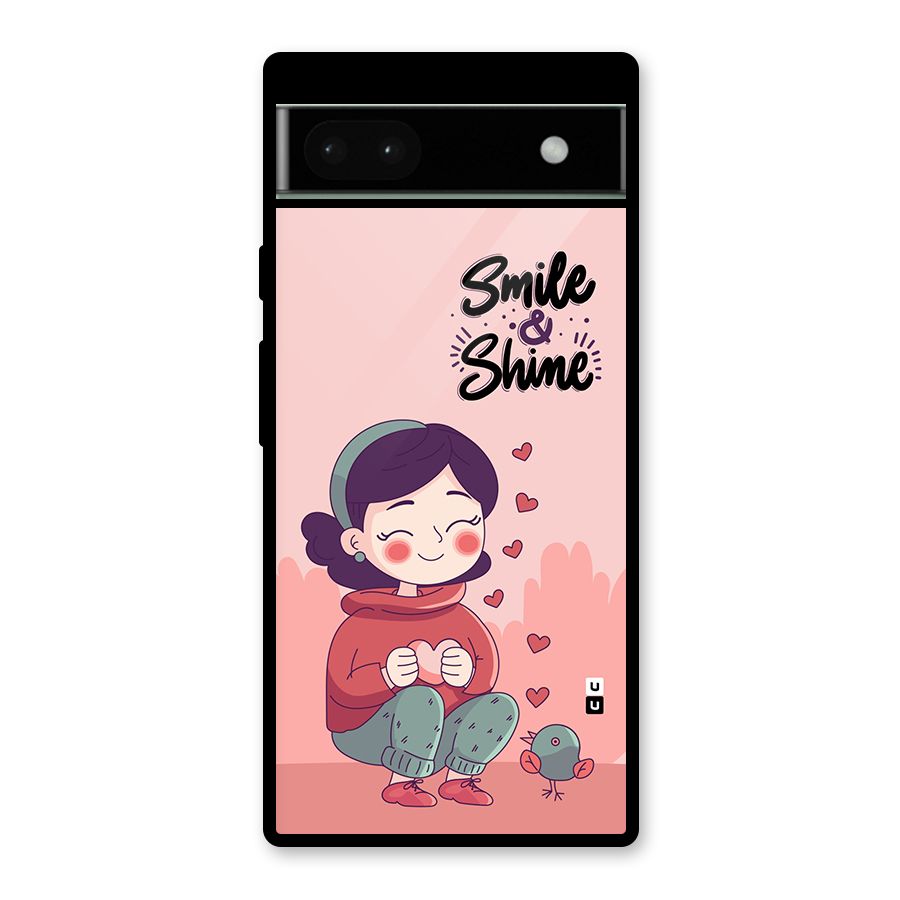 Smile And Shine Glass Back Case for Google Pixel 6a
