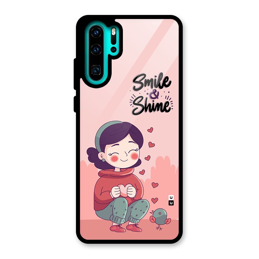 Smile And Shine Glass Back Case for Huawei P30 Pro