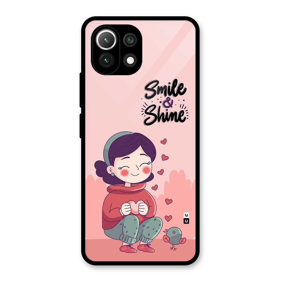 Smile And Shine Glass Back Case for Mi 11 Lite NE 5G