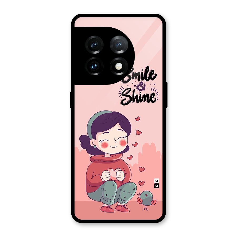 Smile And Shine Glass Back Case for OnePlus 11