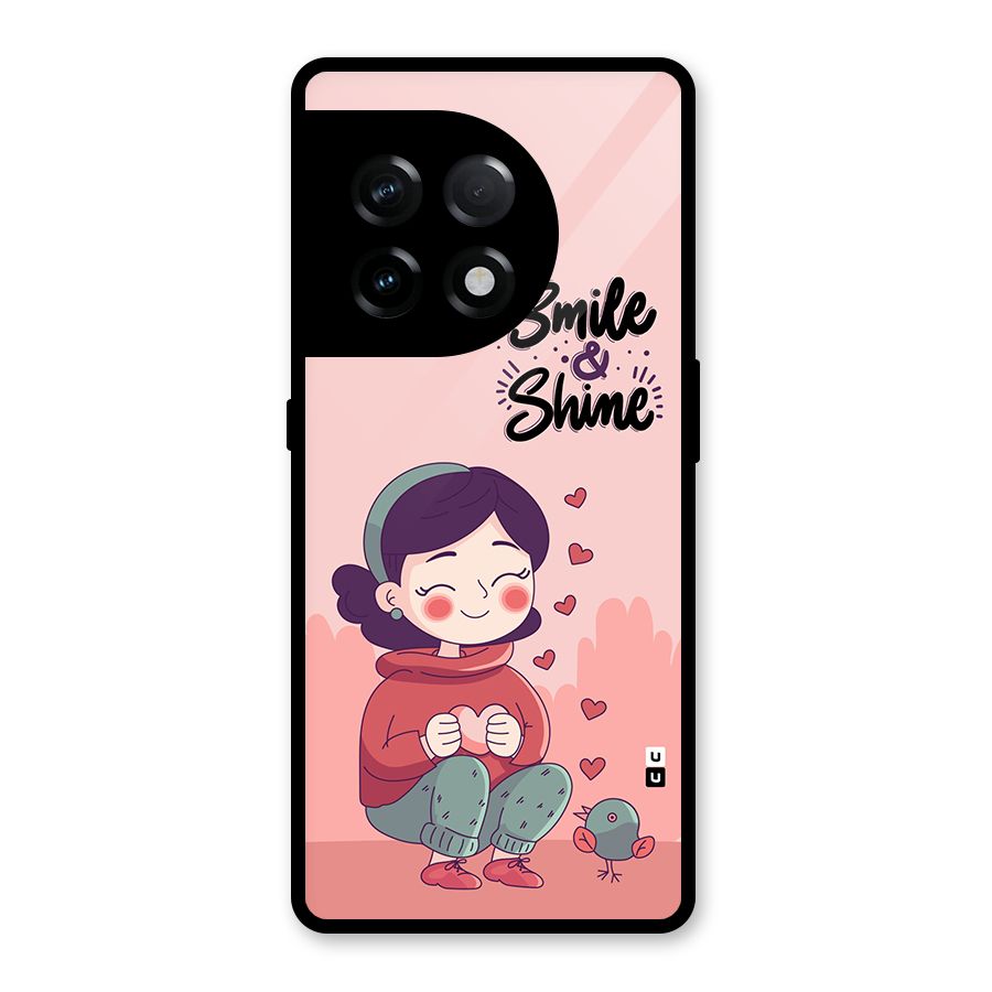 Smile And Shine Glass Back Case for OnePlus 11R
