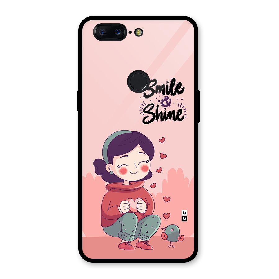 Smile And Shine Glass Back Case for OnePlus 5T