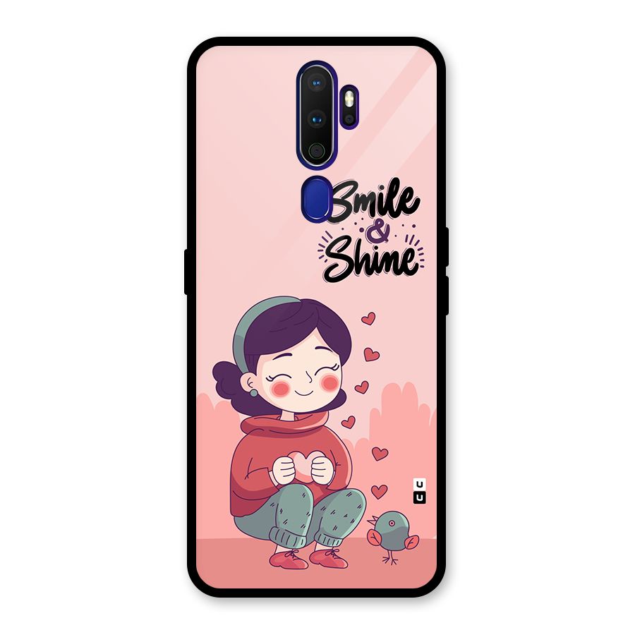 Smile And Shine Glass Back Case for Oppo A9 (2020)