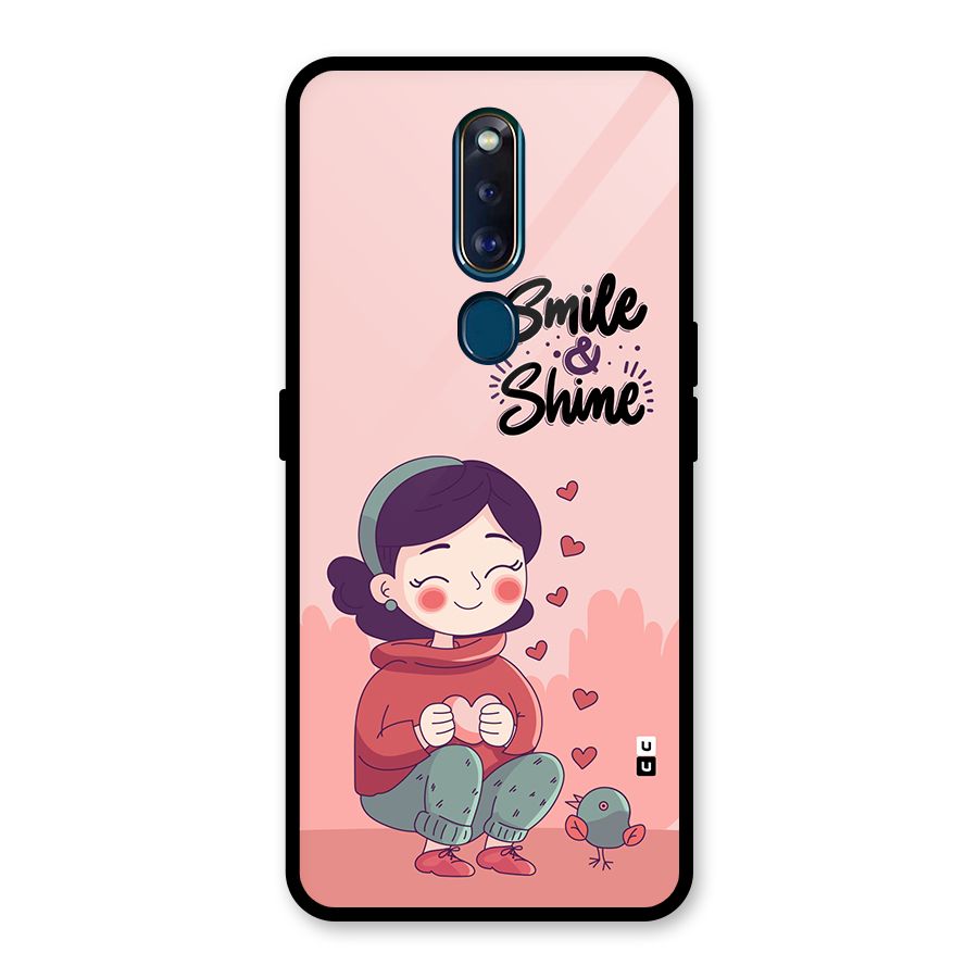 Smile And Shine Glass Back Case for Oppo F11 Pro