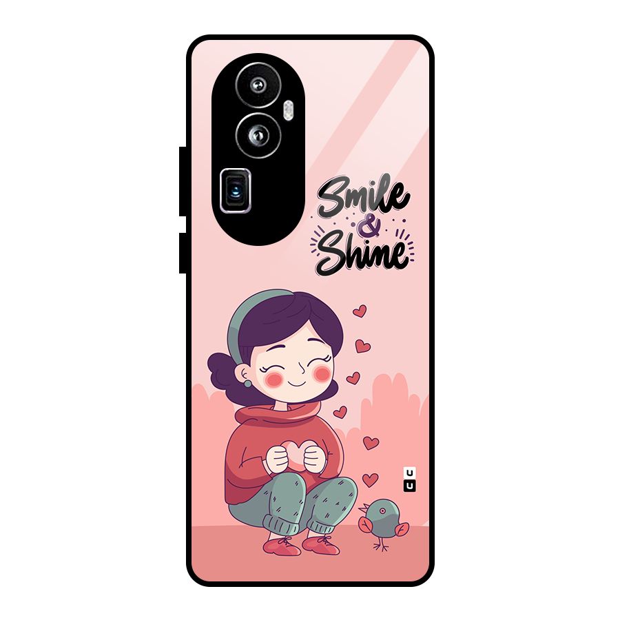 Smile And Shine Glass Back Case for Oppo Reno10 Pro Plus