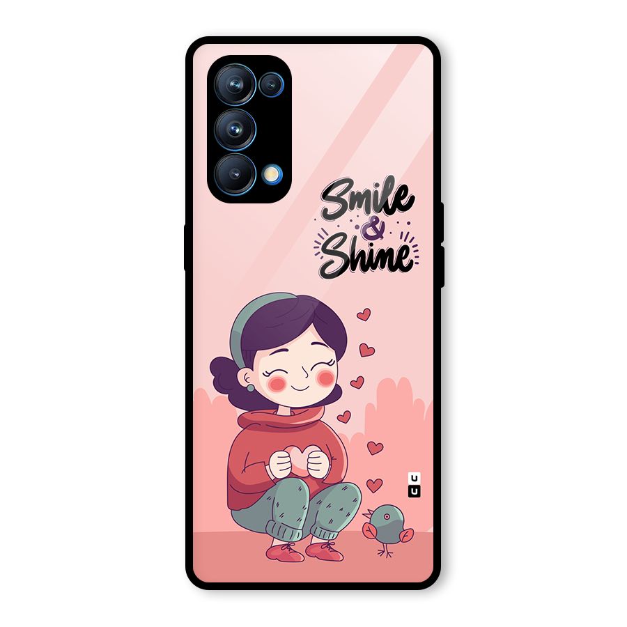 Smile And Shine Glass Back Case for Oppo Reno5 Pro 5G
