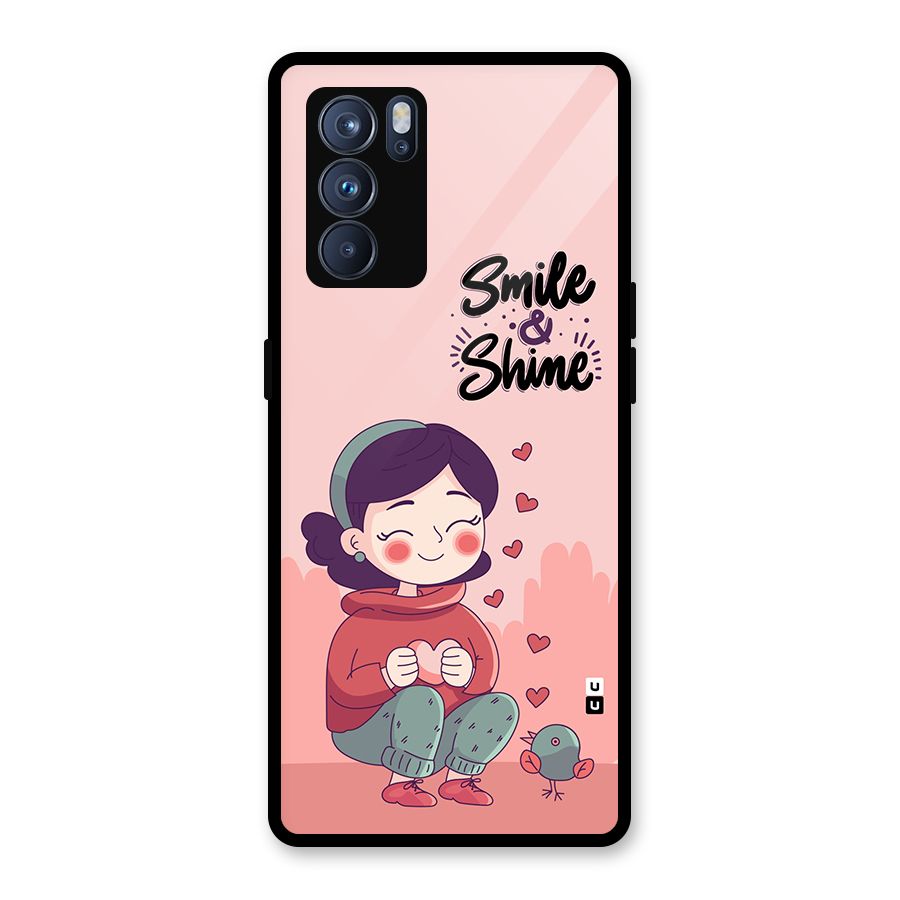 Smile And Shine Glass Back Case for Oppo Reno6 Pro 5G