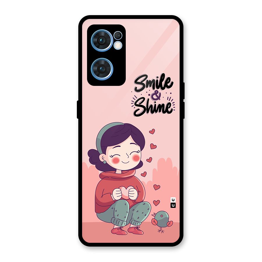 Smile And Shine Glass Back Case for Oppo Reno7 5G