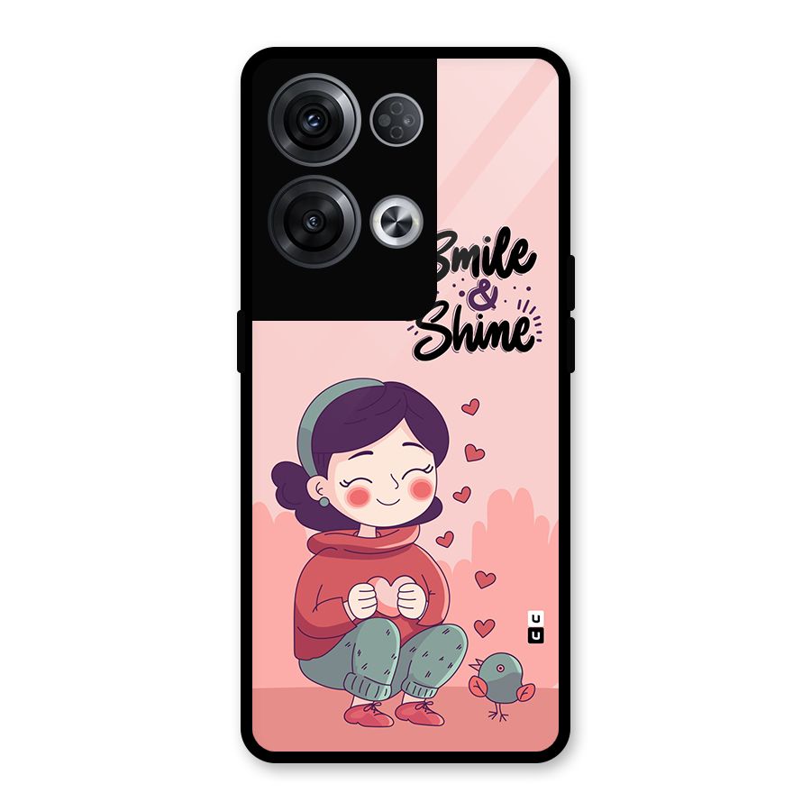 Smile And Shine Glass Back Case for Oppo Reno8 Pro 5G