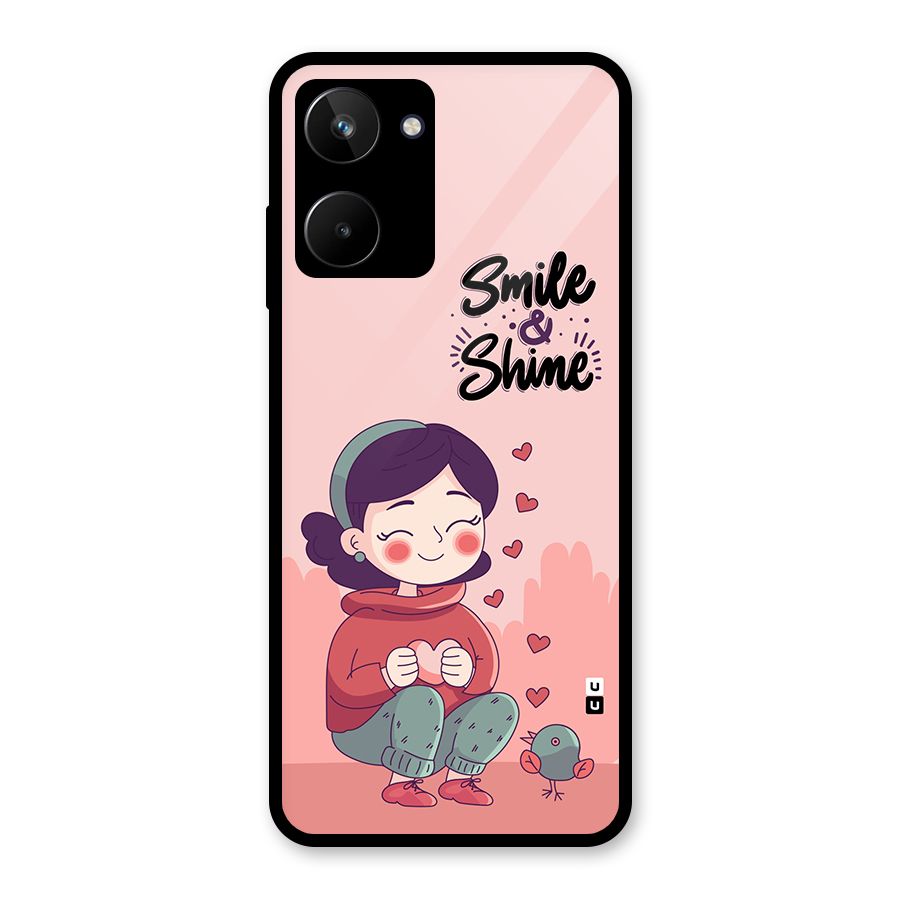 Smile And Shine Glass Back Case for Realme 10