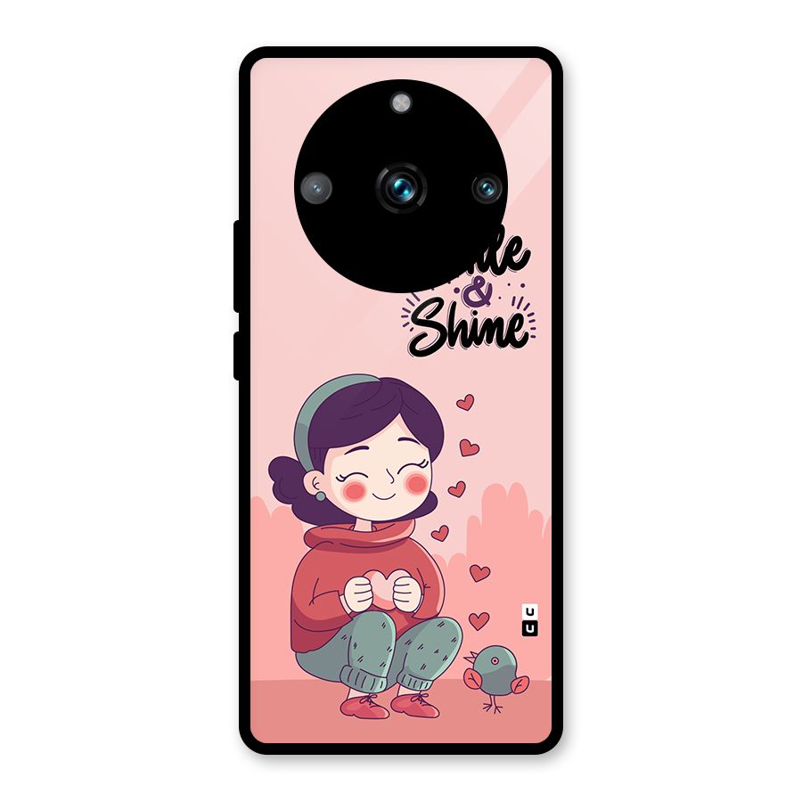 Smile And Shine Glass Back Case for Realme 11 Pro Plus