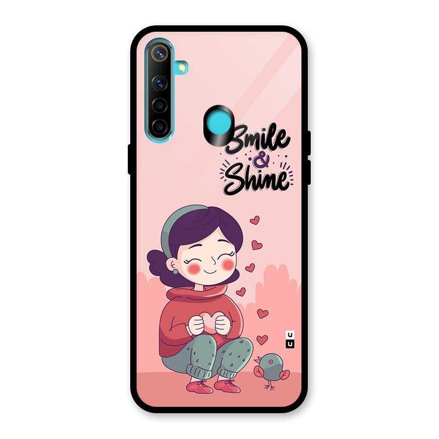 Smile And Shine Glass Back Case for Realme 5i