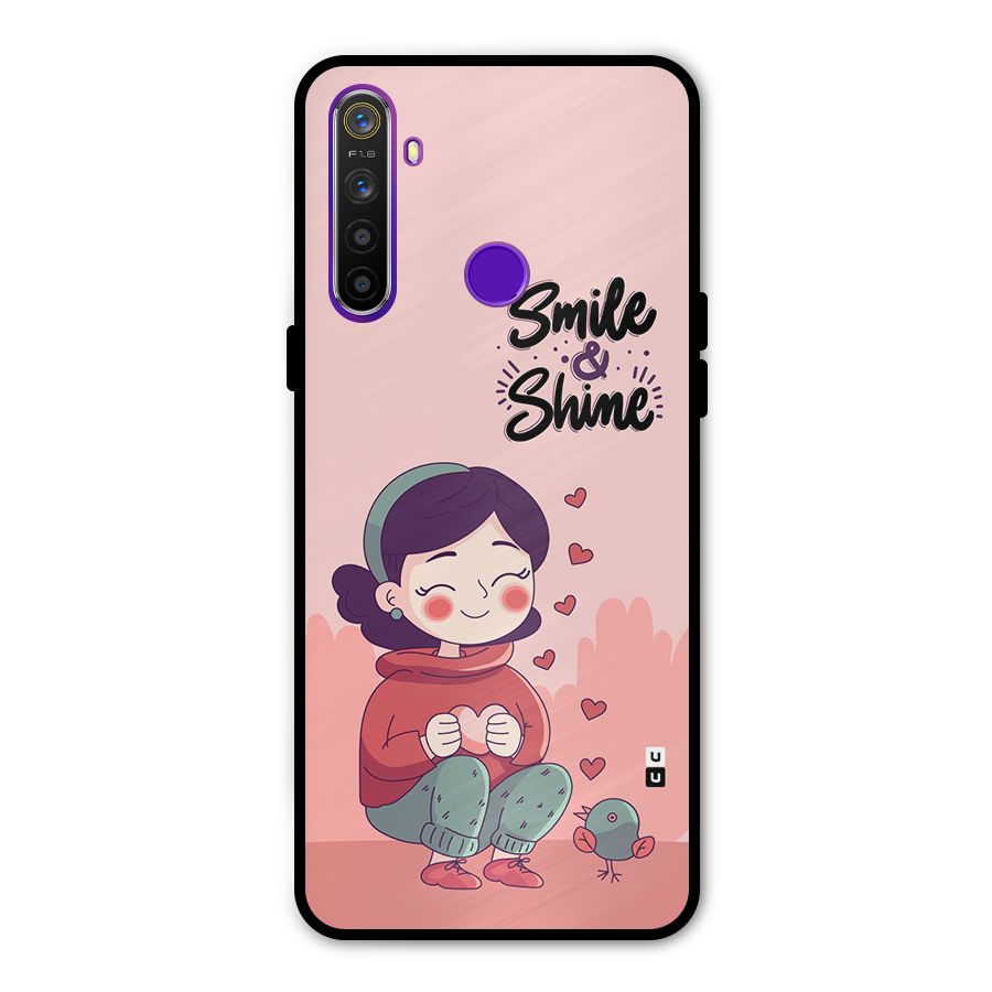Smile And Shine Glass Back Case for Realme 5s