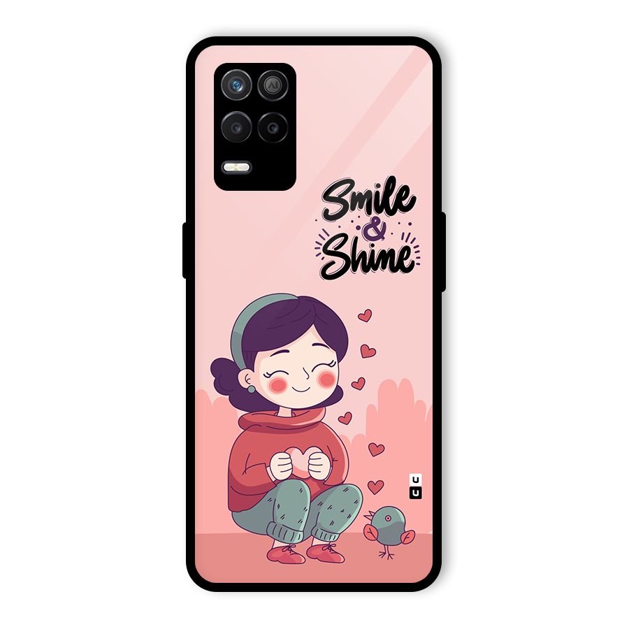 Smile And Shine Glass Back Case for Realme 8 5G