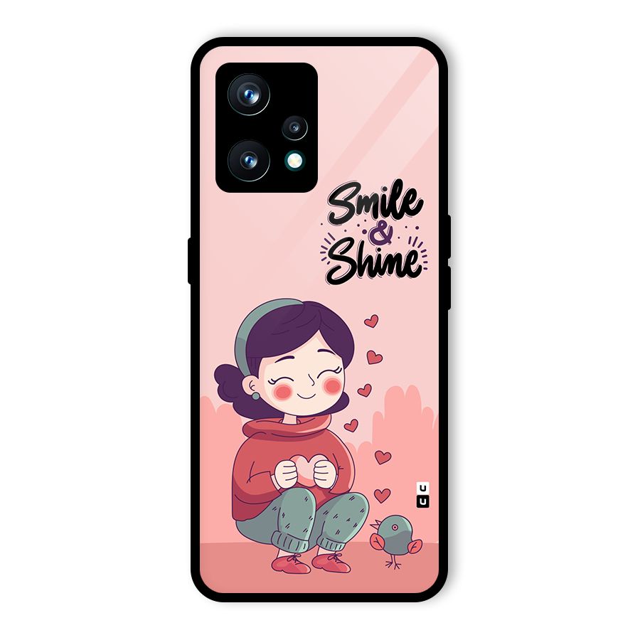 Smile And Shine Glass Back Case for Realme 9 Pro Plus 5G