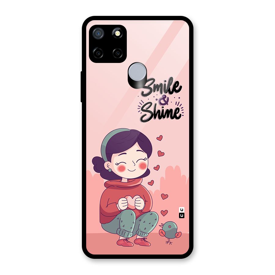 Smile And Shine Glass Back Case for Realme Narzo 30A