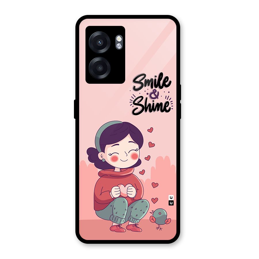 Smile And Shine Glass Back Case for Realme Narzo 50 5G