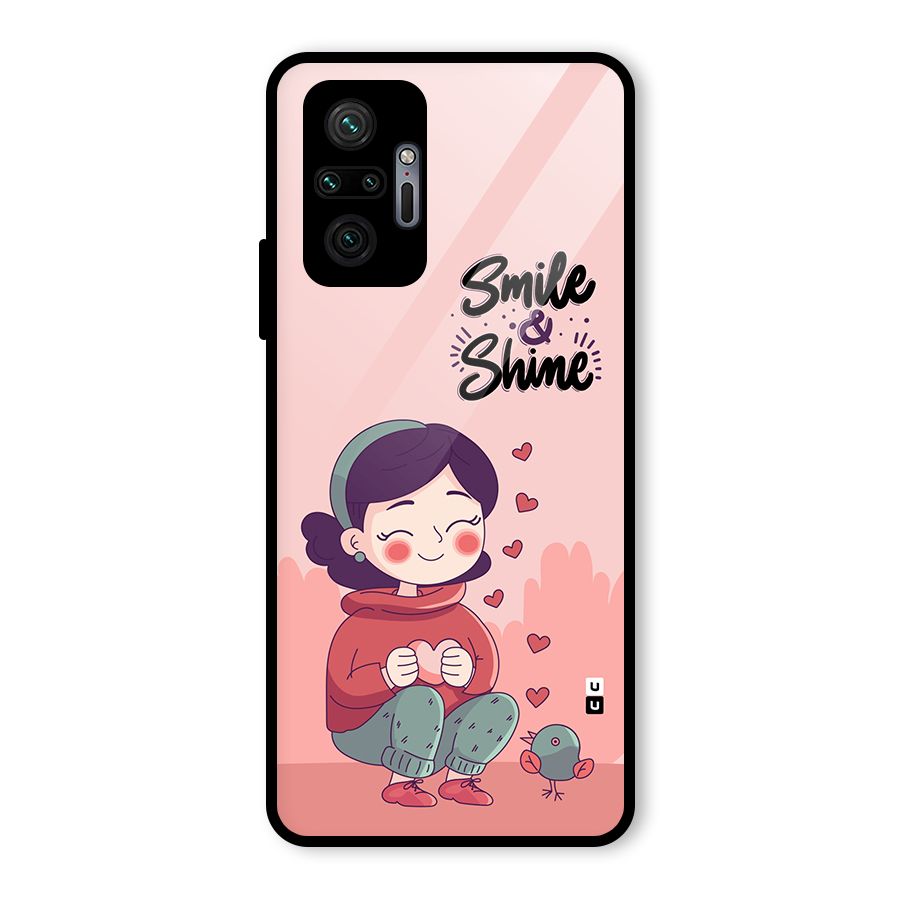 Smile And Shine Glass Back Case for Redmi Note 10 Pro