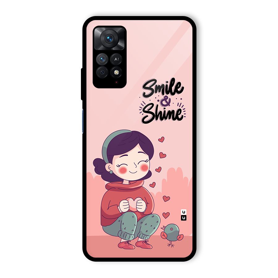 Smile And Shine Glass Back Case for Redmi Note 11 Pro